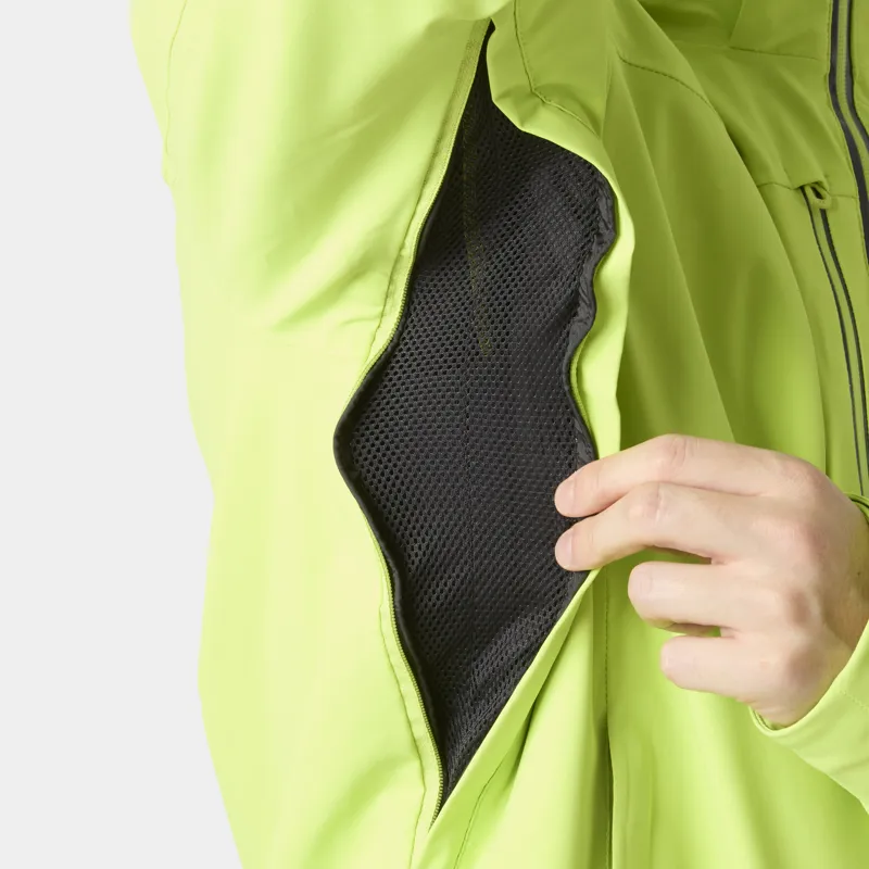 Helly Hansen Alpha Lifaloft Mens Ski Jacket - Luminous Green-3