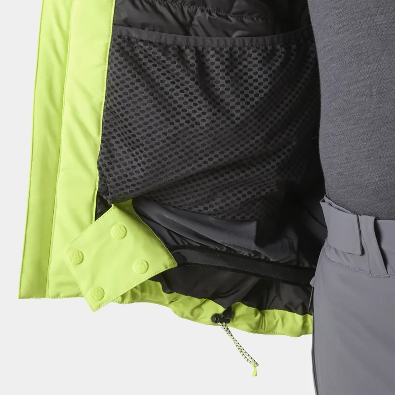 Helly Hansen Alpha Lifaloft Mens Ski Jacket - Luminous Green-2