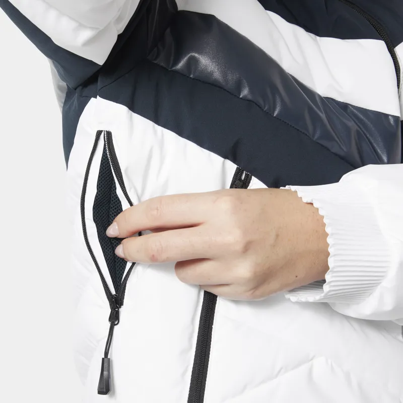 Helly Hansen Imperial Short Puffy Womens Ski Jacket - Navy-2