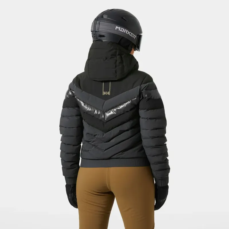 Helly Hansen Imperial Short Puffy Womens Ski Jacket - Black-3