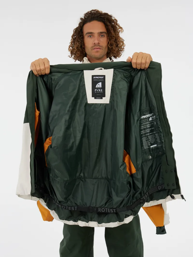 Protest Elgin Mens Ski Jacket - Kale Green-8