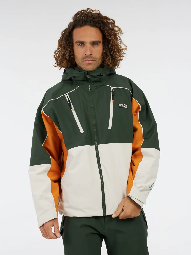 Protest Elgin Mens Ski Jacket - Kale Green-2