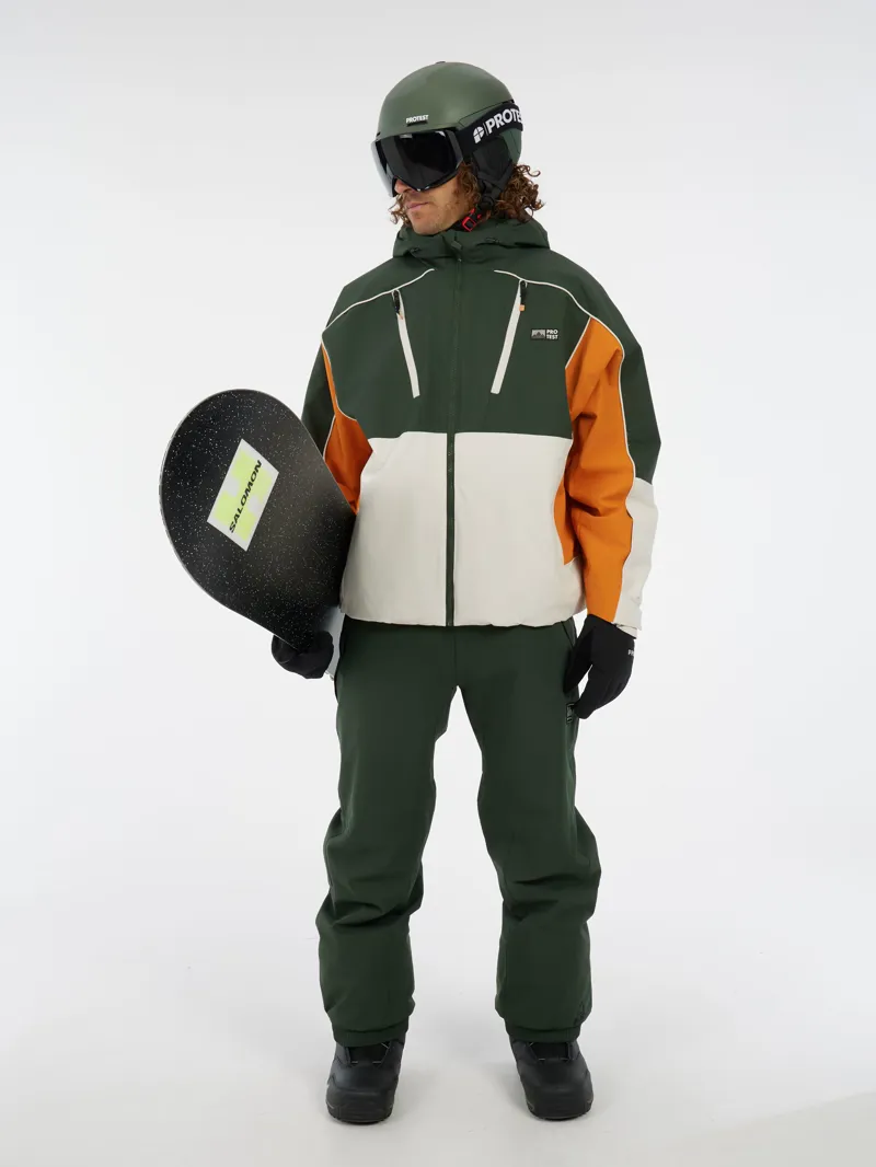 Protest Elgin Mens Ski Jacket - Kale Green-6