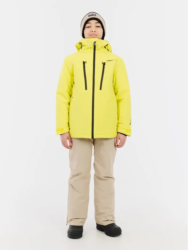 Protest Wixan Junior Ski Jacket - Lime Splash-5