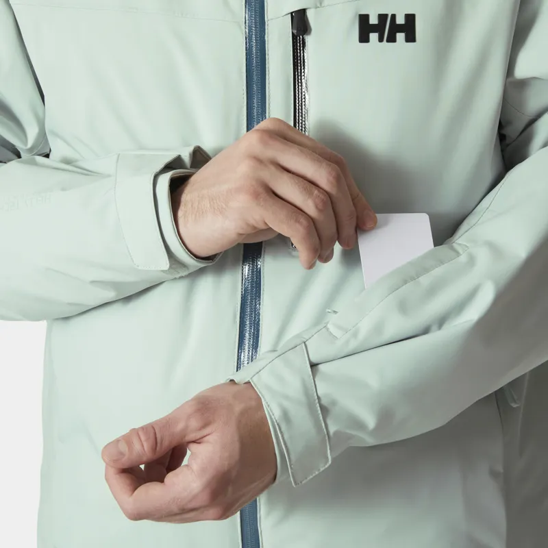 Helly Hansen Swift Team Mens Ski Jacket - Green Mist-1