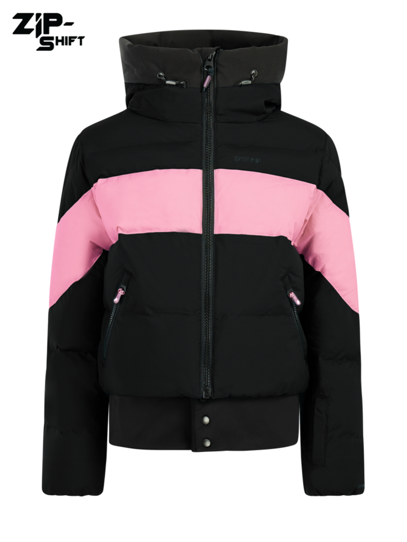 Protest Milla Junior Ski Jacket - Black Pink