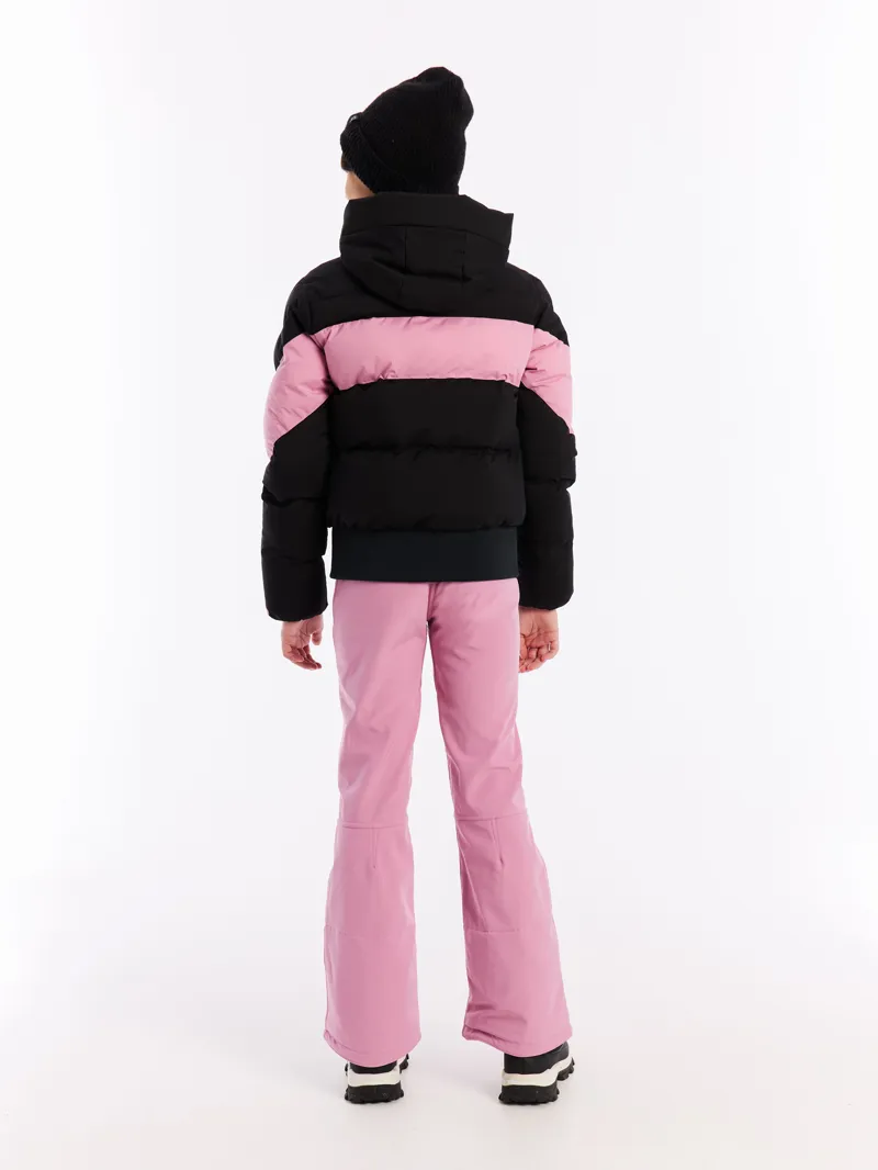 Protest Milla Junior Ski Jacket - Black Pink-2