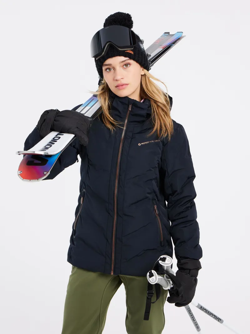 Protest Artssu Womens Ski Jacket - Black-4