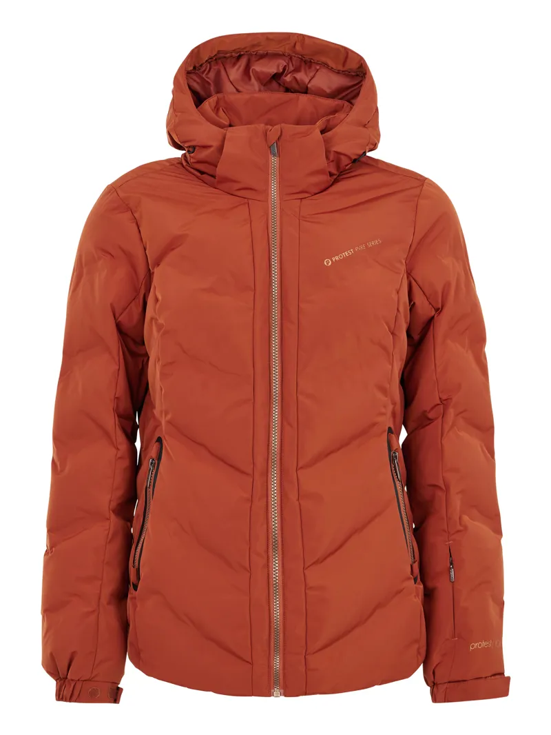 Protest Artssu Womens Ski Jacket - Uluru Rust