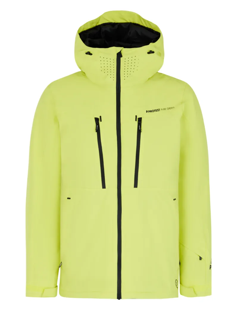 Protest Timothy Mens Ski Jacket - Lemon