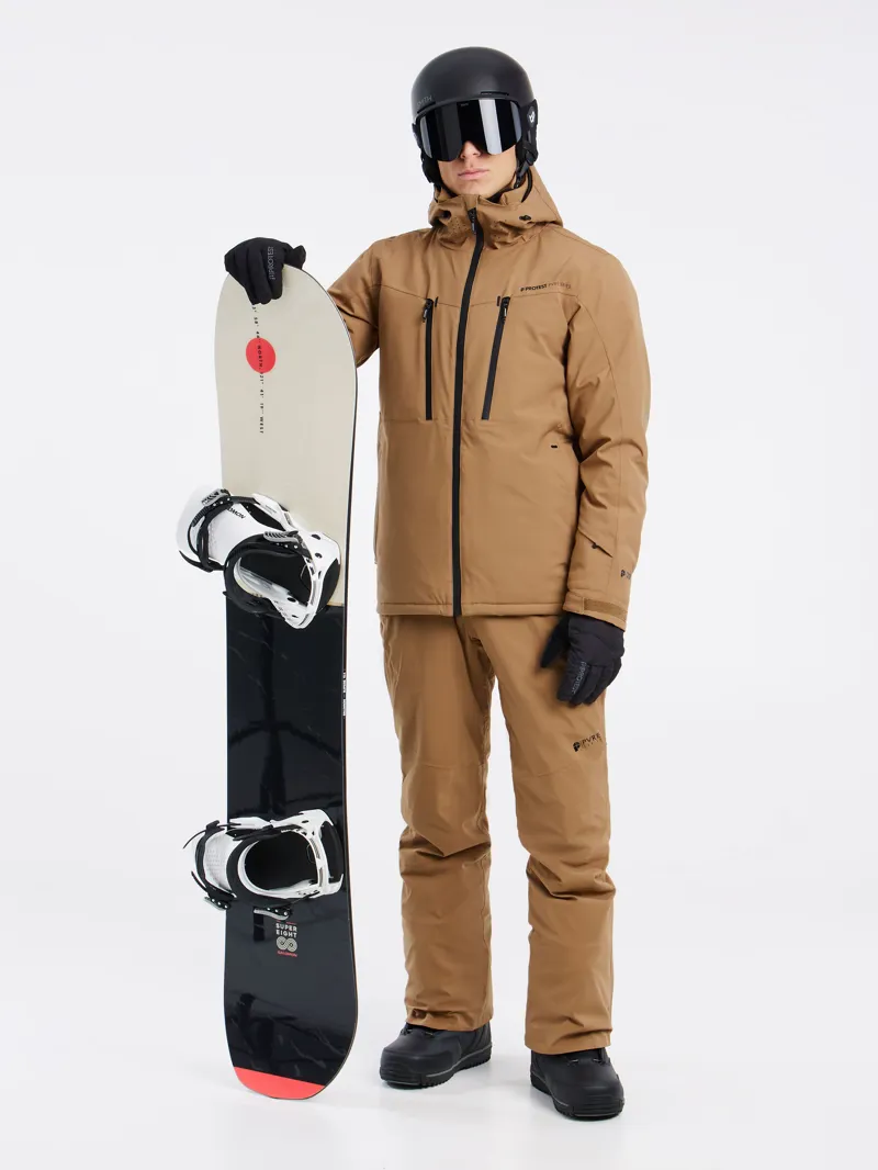 Protest Timo 2.0 Mens Ski Jacket - Sandy Brown-3