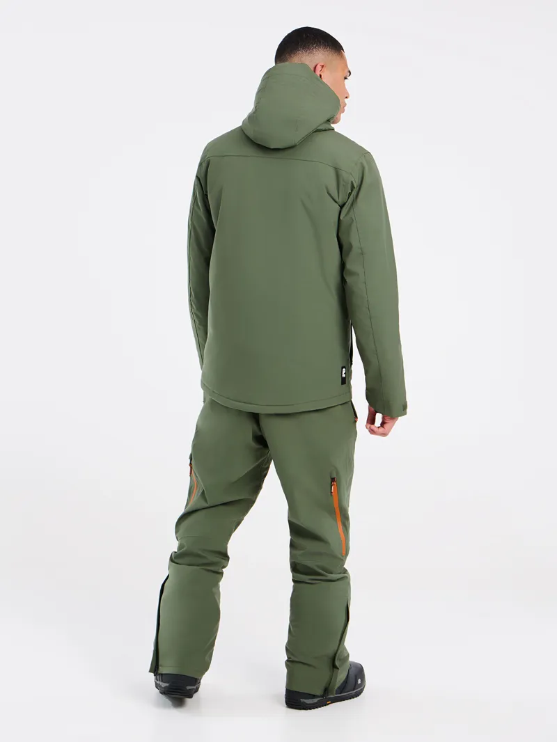 Protest Timo 2.0 Mens Ski Jacket - Thyme Green-2