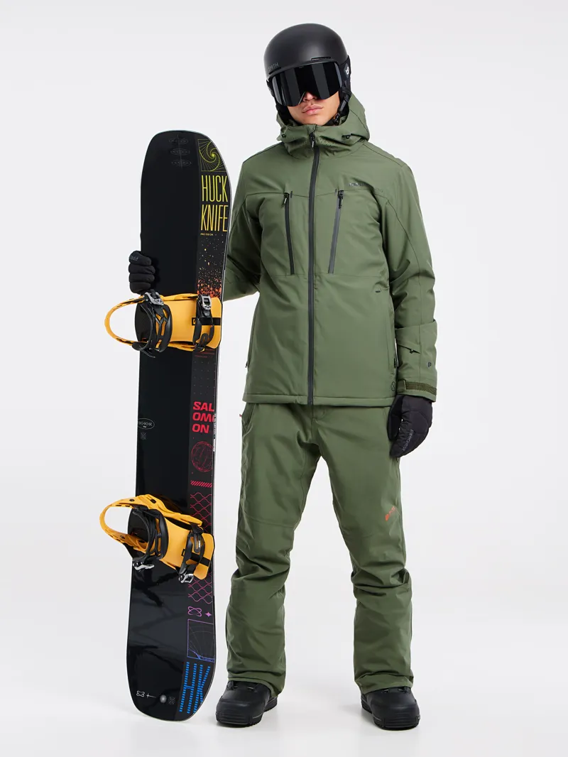 Protest Timo 2.0 Mens Ski Jacket - Thyme Green-3