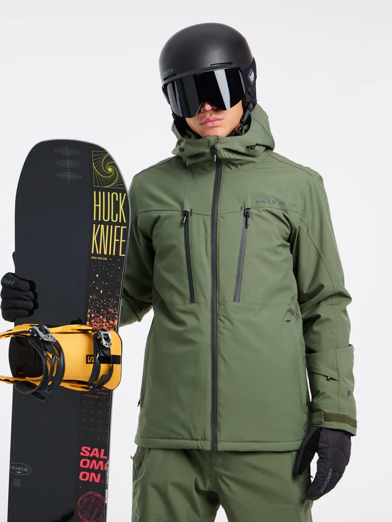 Protest Timo 2.0 Mens Ski Jacket - Thyme Green-5