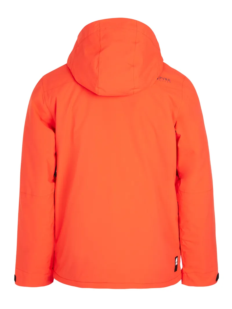 Protest Taupo Mens Ski Jacket - Orange Fire-1