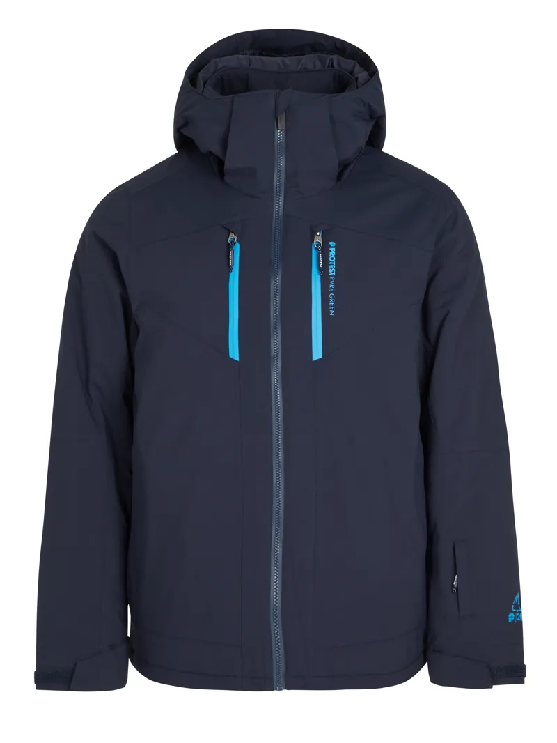 Protest Taupo Mens Ski Jacket Deep Ocean Blue