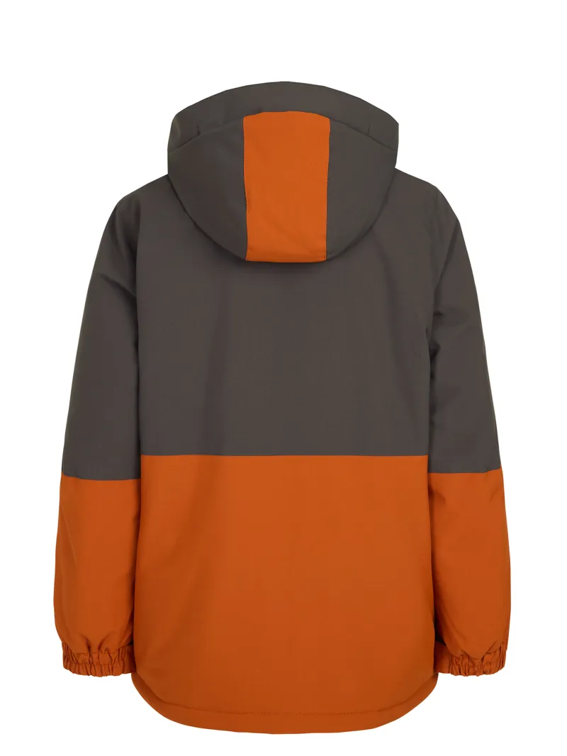 Protest Lars Junior Ski Jacket - Deep Grey/Orange-1