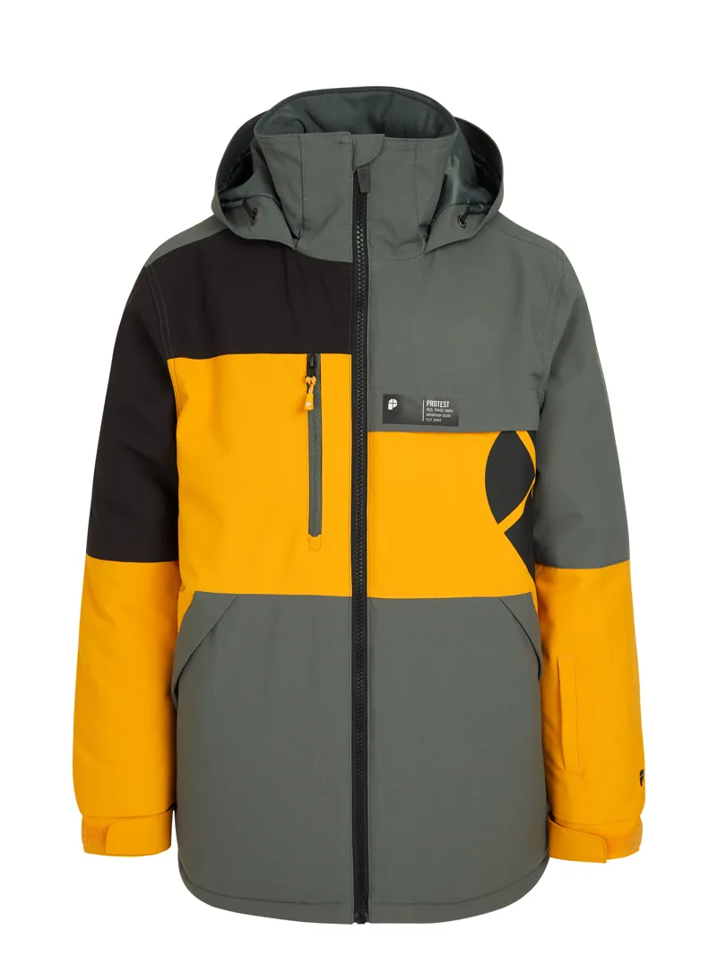 Protest Hugo Junior Ski Jacket - Dark Yellow