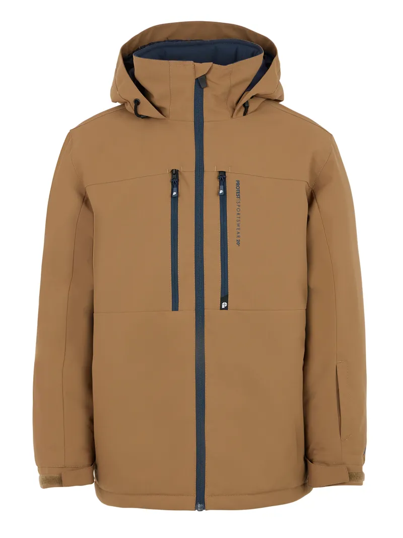 Protest Flynty Junior Ski Jacket - Sandy Brown