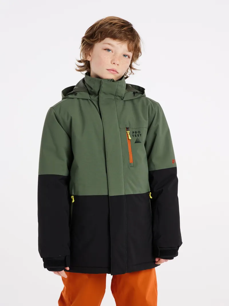 Protest Redstar Junior Ski Jacket - Thyme Green-5