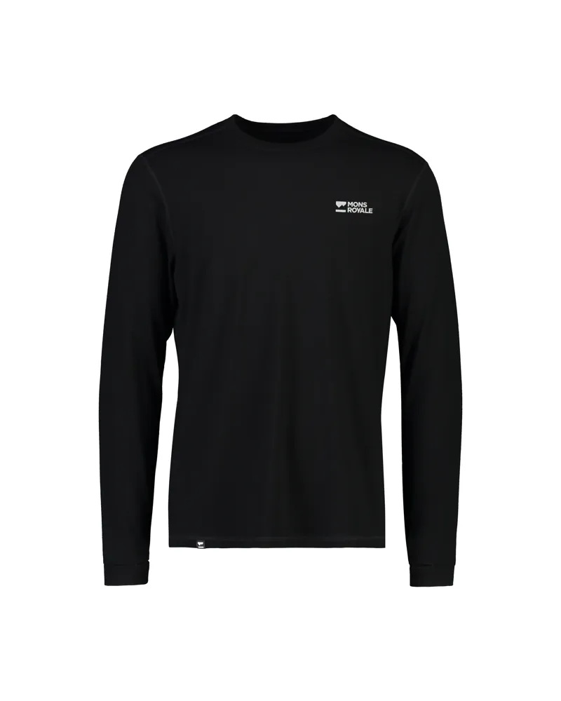 Mons Royale Cascade Mens Merino Baselayer - Black