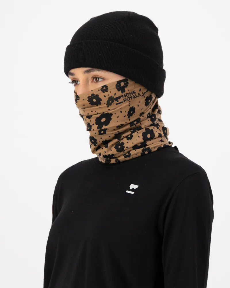 Mons Royale Daily Dose Merino Flex Neckwarmer - Lily Toffee-1