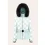 Poivre Blanc Plaid Print Womens Faux Fur Ski Jacket - Aloe