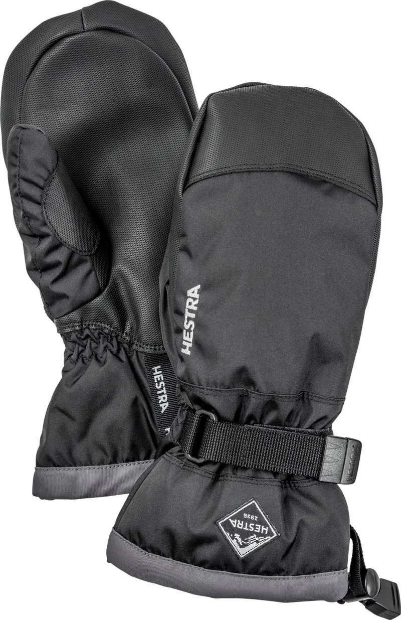 Hestra Gauntlett Czone Junior Ski Mittens - Black