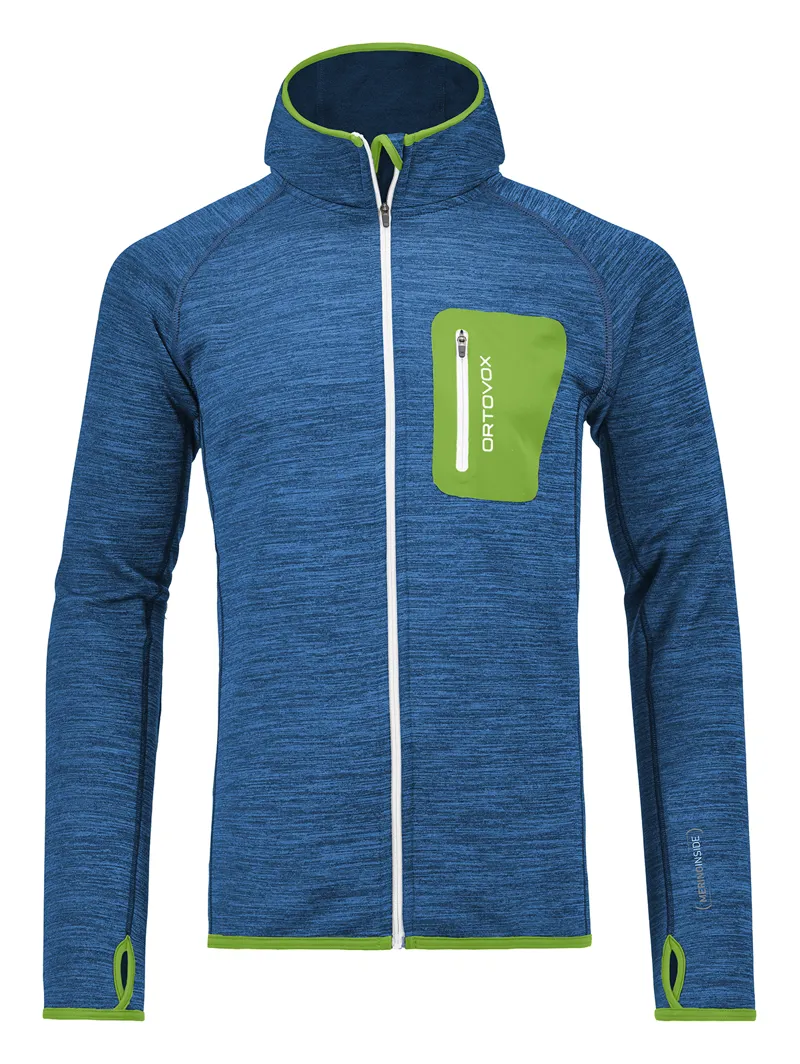Ortovox Merino Fleece Melange Mens Hoody in Navy Blend