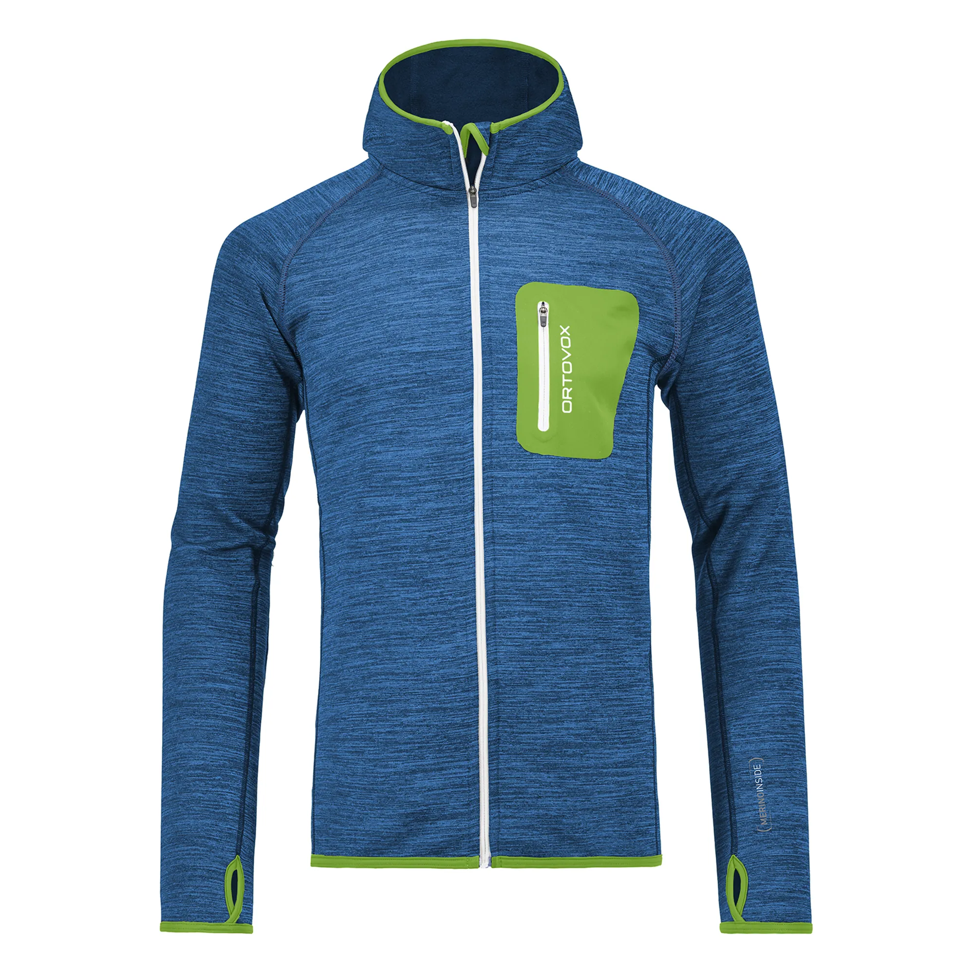 Ortovox Merino Fleece Melange Mens Hoody in Navy Blend