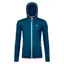 Ortovox Womens Merino Fleece Hoody - Petrol Blue