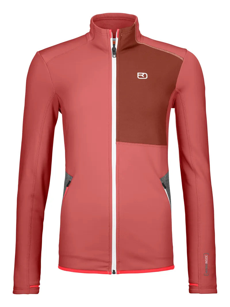 Ortovox Womens Merino Fleece Jacket - Blush Pink
