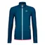 Ortovox Womens Merino Fleece Jacket - Petrol Blue
