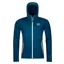 Ortovox Mens Merino Fleece Hoody - Petrol Blue