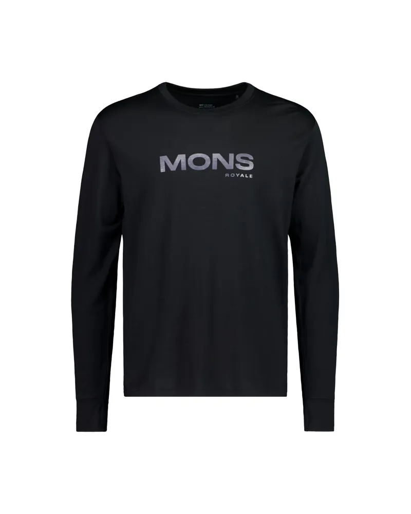 Mons Royale Yotei Classic Merino Mens Top - Black