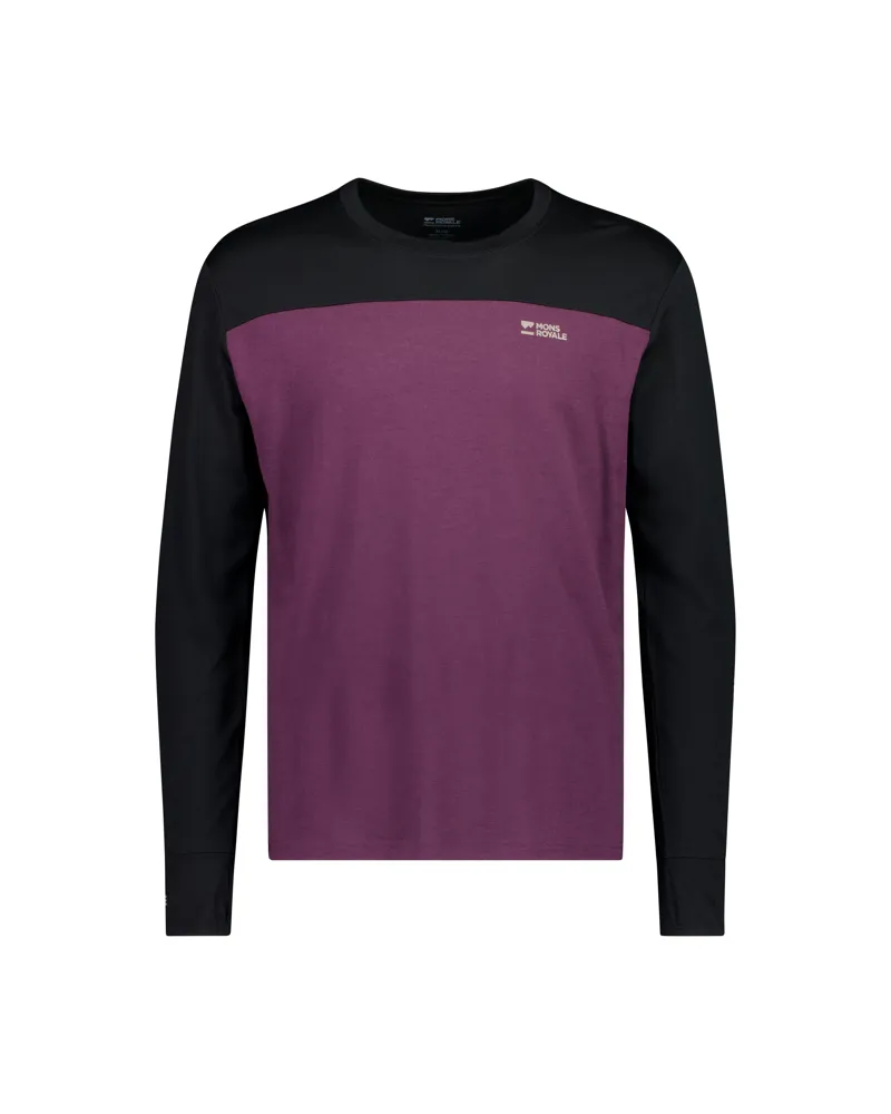 Mons Royale Yotei Merino Mens Top - Fig Black