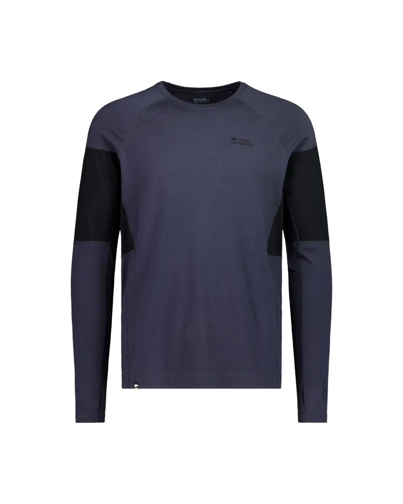 Mons Royale Olympus LS Mens Baselayer Top - 9 Iron Black