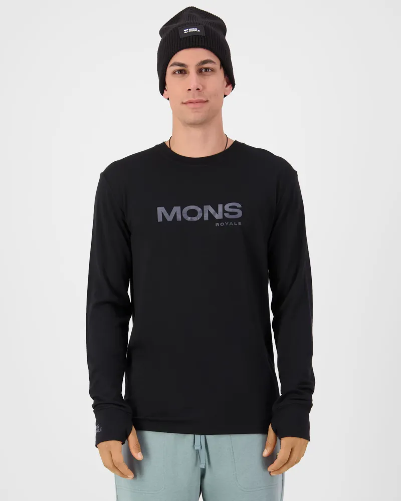 Mons Royale Yotei Classic Merino Mens Top - Black-2
