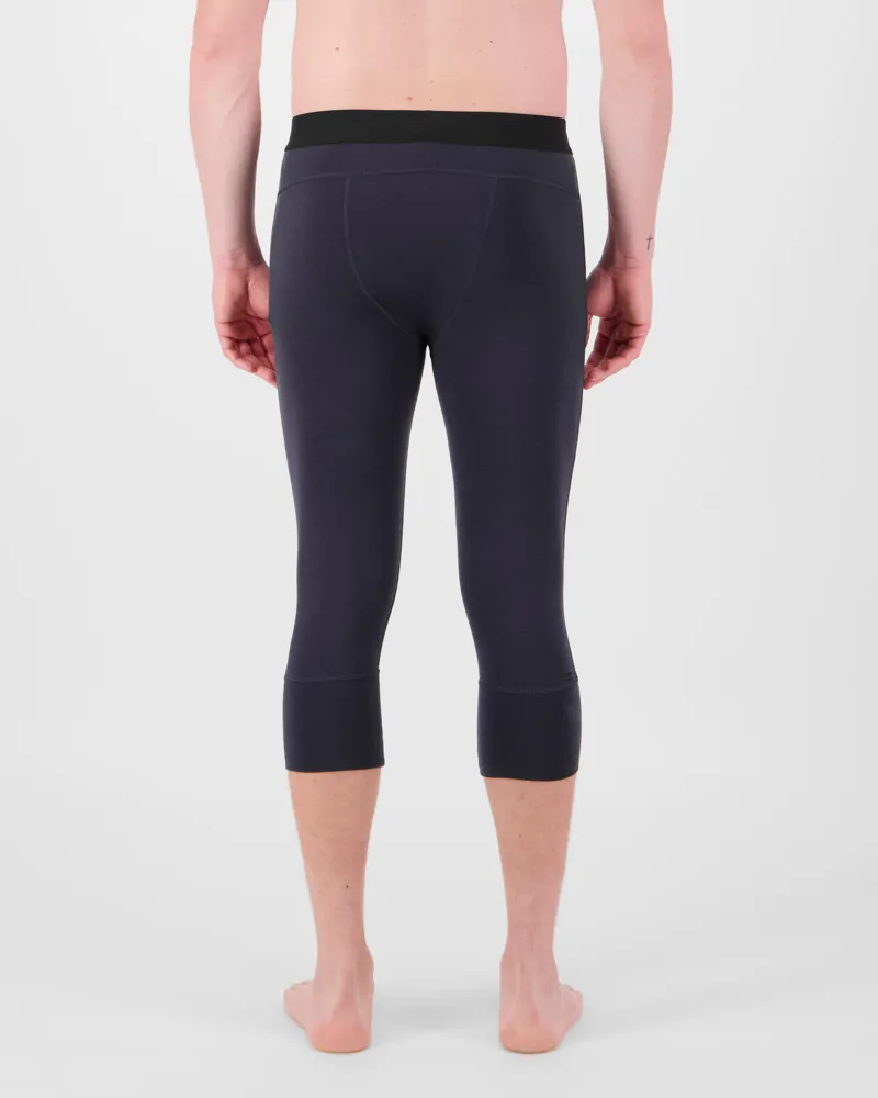 Mons Royale Olympus 3/4 Length Mens Leggings - 9 Iron Black-1
