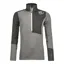 Ortovox Fleece Light Womens Zip Neck in Grey Blend