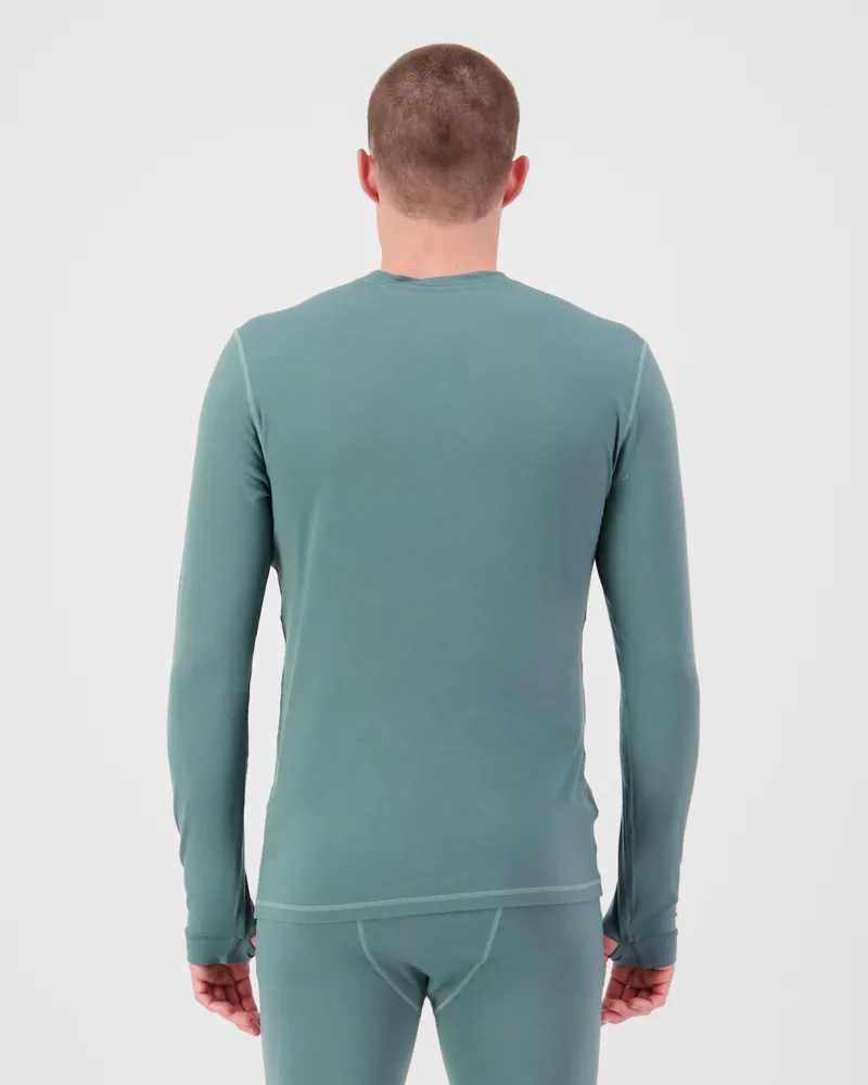 Mons Royale Cascade Mens Merino Baselayer - Sage Green-1