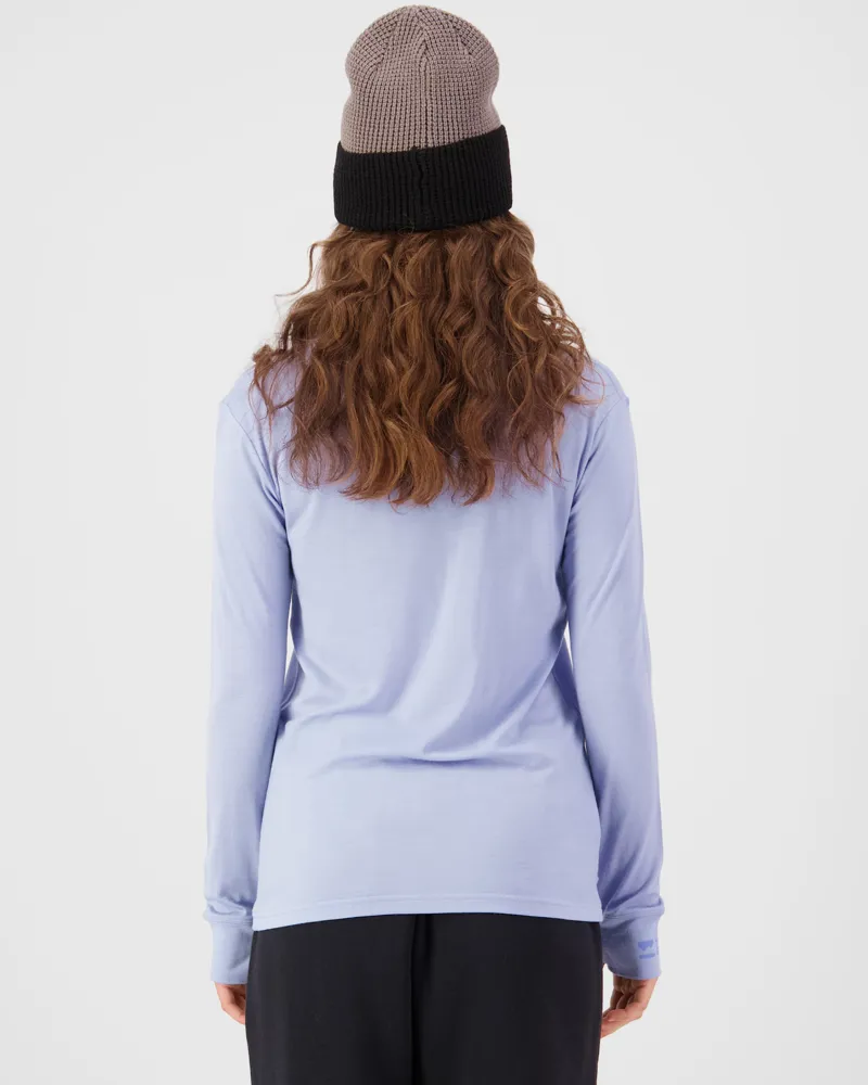 Mons Royale Yotei Classic Merino Womens Top - Ice Blue-1