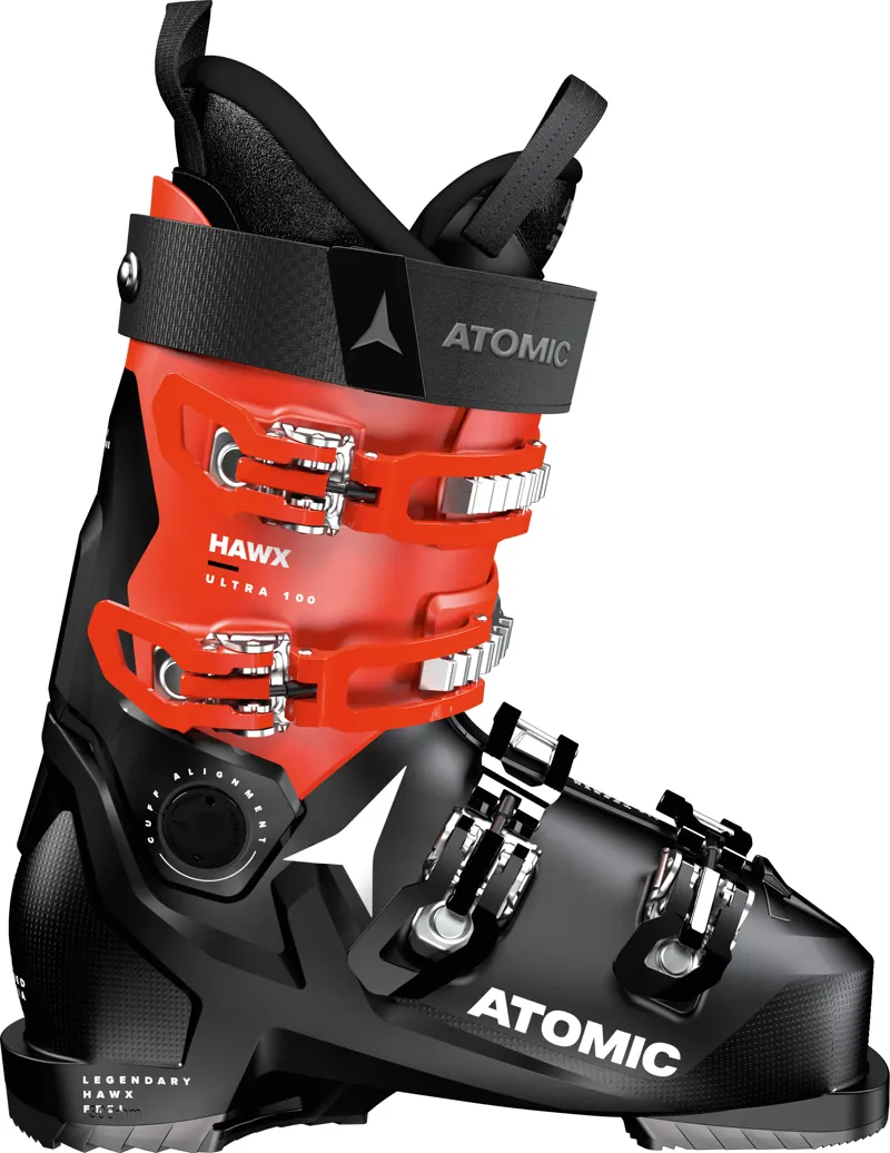 Atomic Hawx Ultra 100 2023 Mens Ski Boots in Black Red