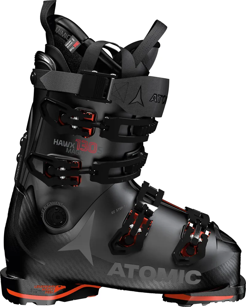 Atomic Hawx Magna 130S Grip Walk Mens Ski Boots in Black Red