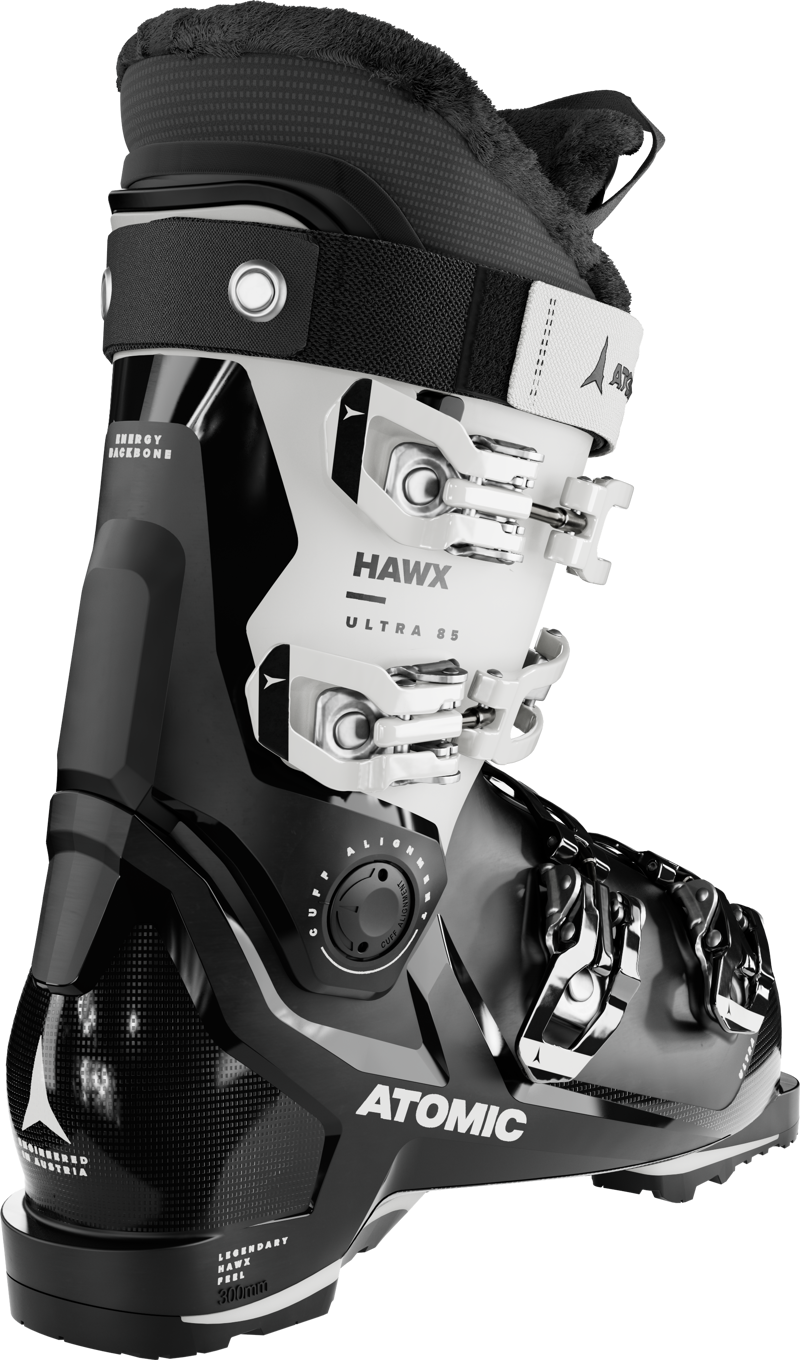 Atomic Hawx Ultra 85 Grip Walk Womens Ski Boots - Black White-1