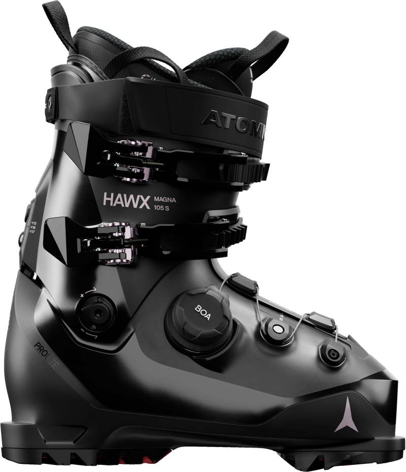 Atomic Hawx Magna 105 S BOA Womens Ski Boots - Black Rose Gold