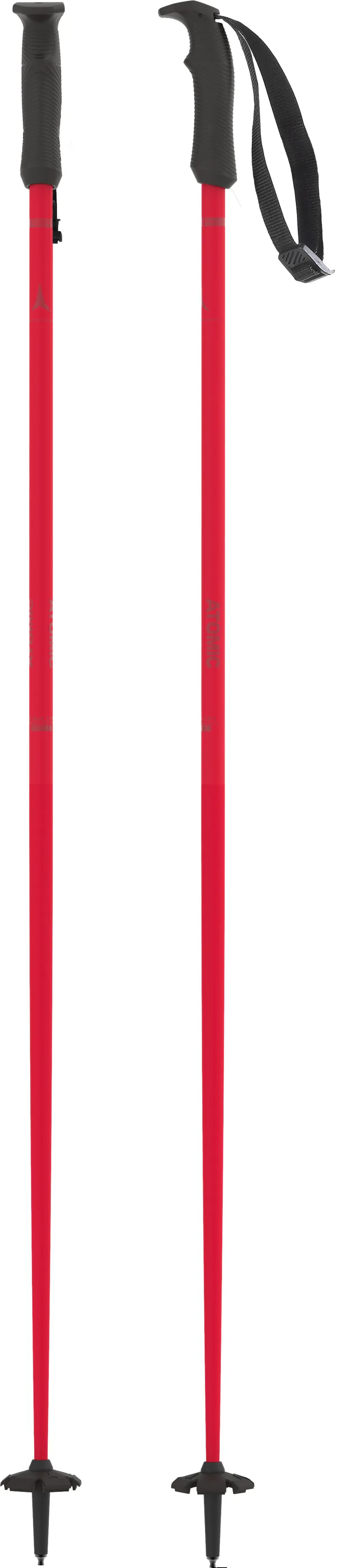 Atomic AMT Carbon Ski Poles in Red