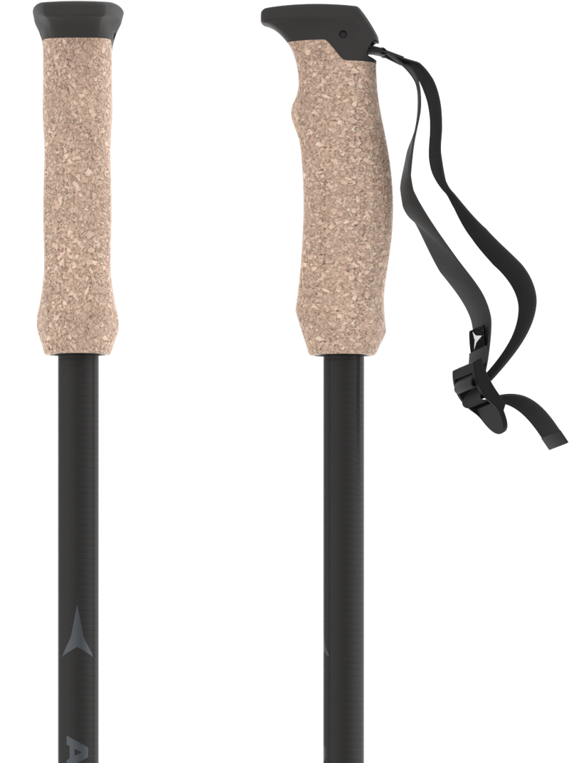 Atomic AMT Carbon Ski Poles - Black-2