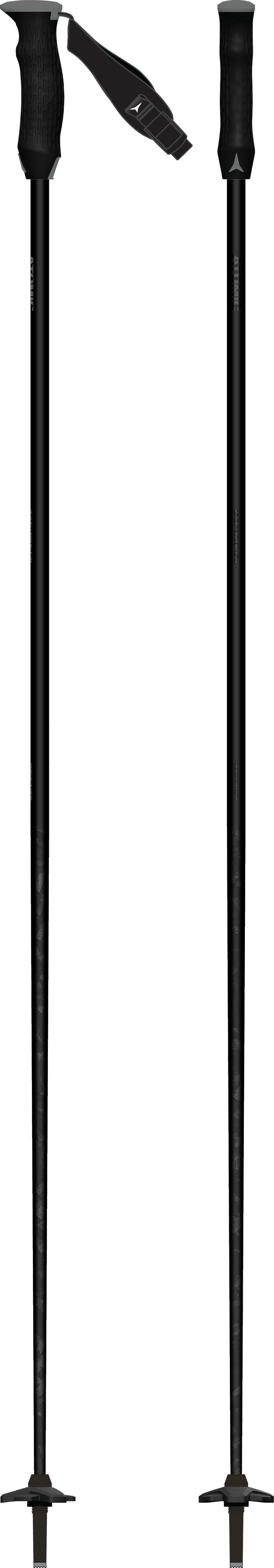 Atomic Revent Carbon Ultra Ski Poles - Black