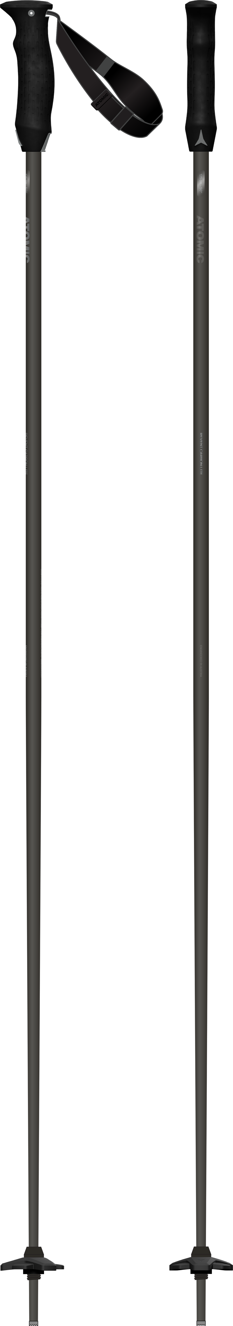 Atomic Revent Carbon Lite Ski Poles - Black